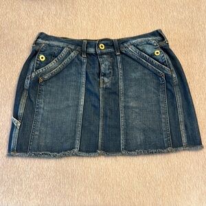 Y2K! Polo Jeans Co Billie Carpenter Denim Mini Skirt, sz 8